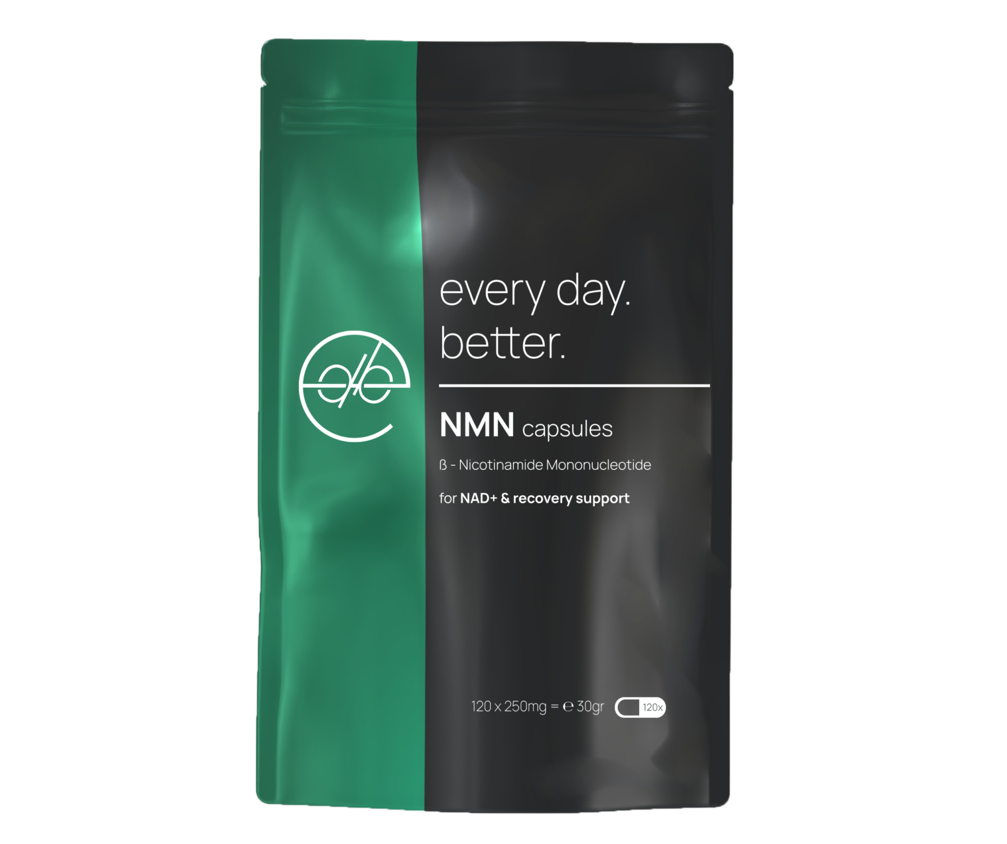 NMN Capsules 120x250mg kopen | Every Day Better NMN Capsules 120x250mg van Every Day Better voor dagelijkse NAD+ ondersteuning