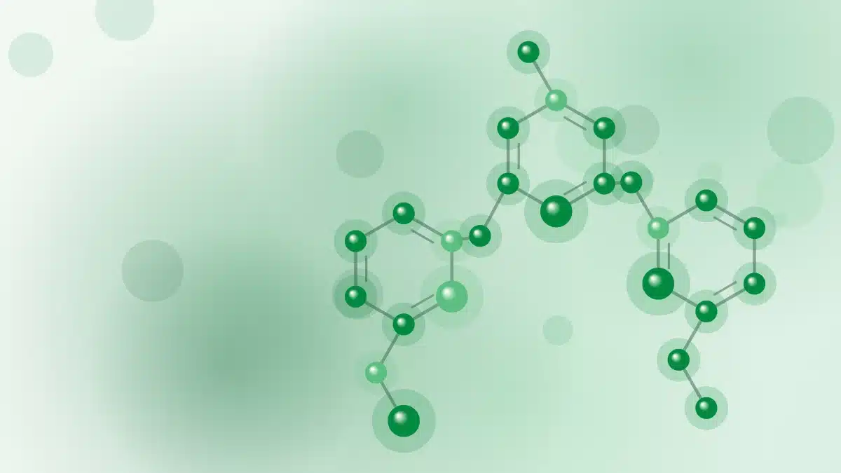 Abstract illustration of a molecular structure – for the article: Checking NMN certificates: what should you look for?
