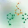 Abstract illustration of connected molecular structures – for the article: NMN & TMG Bundle: what the latest science (2026) says about this longevity combination